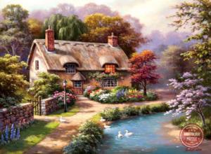 Duck Path Cottage Cabin & Cottage Jigsaw Puzzle By Anatolian