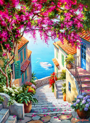 Stairs To The Sea Italy By Anatolian