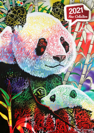 Rainbow Panda Rainbow & Gradient By Anatolian