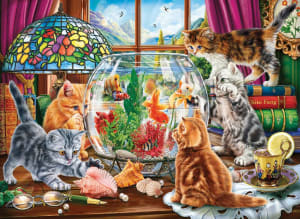 Kittens and Aquarium Around the House By Anatolian