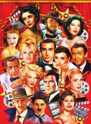 Hollywood Stars Collage By Anatolian