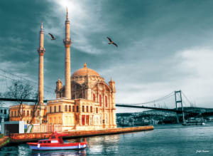 Ortakoy Mosque Landmarks & Monuments By Anatolian