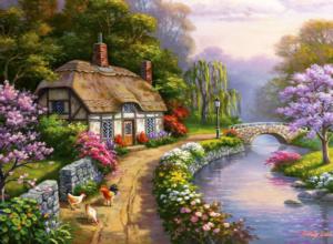 Willow Glen Estate Cabin & Cottage Jigsaw Puzzle By Anatolian