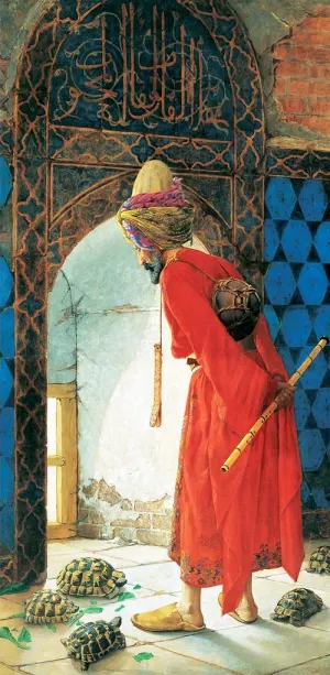 Turtle Trainer Cultural Art By Anatolian