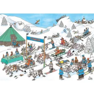 Reindeer Races - Jan van Haasteren Cartoon By Jumbo