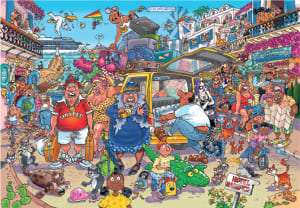 Wasgij Original 37: Holiday Fiasco! Beach & Ocean By Jumbo