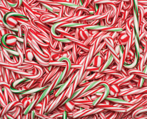 Candy Canes Pattern & Geometric By Vermont Christmas Company