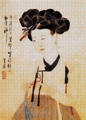 Potrait Of A Beauty Asian Art By Puzzlelife