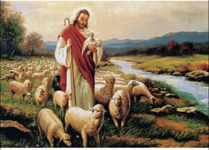 Jesus Sheep Religious By Puzzlelife