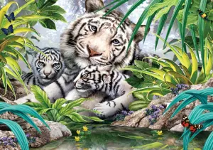White Tiger Family Big Cats By Puzzlelife