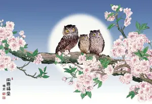 Owls In A Tree Birds By Puzzlelife