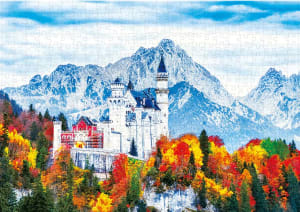 Neuschwanstein Castle in Fall Germany By Puzzlelife