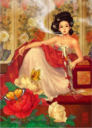 Mokdan Flower Woman Asia Jigsaw Puzzle By Puzzlelife