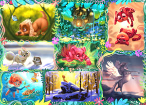 Cute Animals Collage By Brain Tree