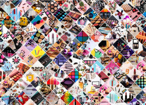 Seamless Comestics Collage By Brain Tree