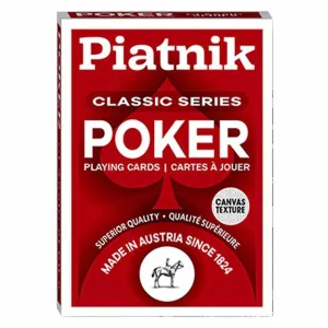 Classic Series Poker Playing Cards - Color Varies By Piatnik