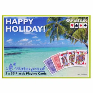 Double Deck Playing Cards Happy Holidays By Piatnik