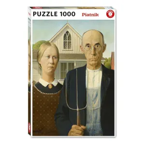Grant Wood American Gothic Fine Art By Piatnik