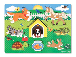 Pets Peg Puzzle Dogs By Melissa and Doug