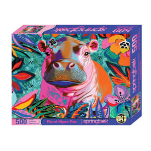 Floral Hippo Pop Animals By Springbok