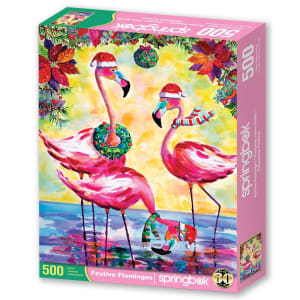 Festive Flamingos Birds By Springbok