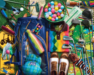 Par For The Course Collage By Springbok