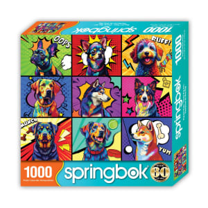 Pop Art Pups Collage By Springbok