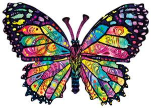 Stained Glass Butterfly Butterflies and Insects By SunsOut