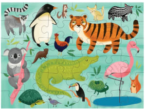 Animals Of The World Puzzle To Go Animals By Chronicle Books