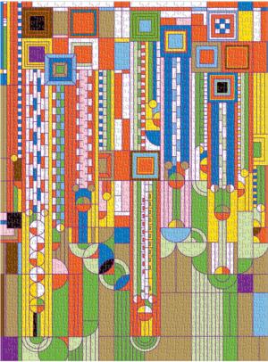 Frank Lloyd Wright Saguaro Cactus And Forms Contemporary & Modern Art Jigsaw Puzzle By Galison