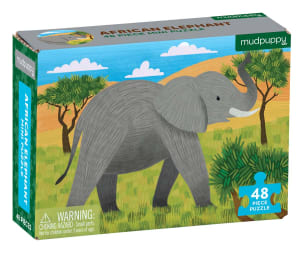 African Elephant Mini Puzzle Elephant By Mudpuppy