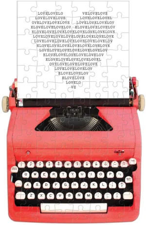Just My Type Vintage Typewriter (Mini Puzzle) Nostalgic & Retro By Galison