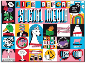 Life Before Social Media Nostalgic & Retro By Galison