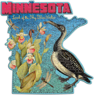 Wendy Gold Minnesota Mini Puzzle United States By Galison