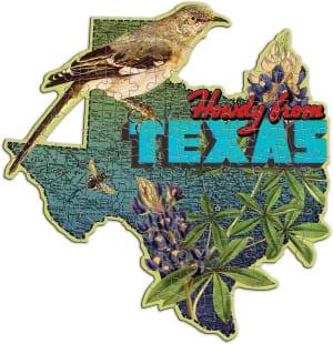 Wendy Gold Texas Mini Puzzle United States By Galison