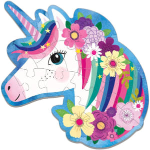 Unicorn Shaped Mini Puzzle Unicorn By Mudpuppy
