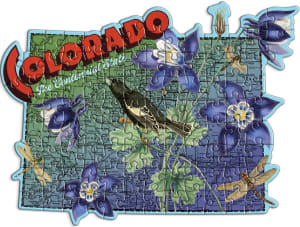 Colorado Mini Shaped Puzzle United States By Galison