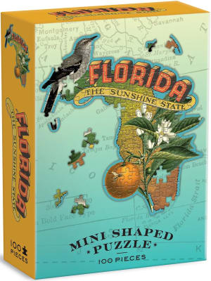 Florida Mini Shaped Puzzle United States By Galison