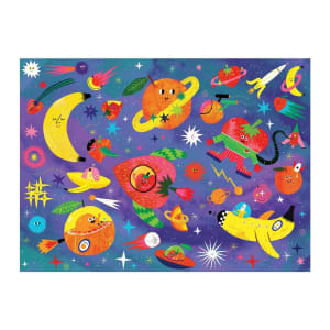Cosmic Fruits Scratch and Sniff Puzzle Children's Cartoon By Mudpuppy