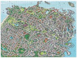 The City by the Bay Maze Puzzle San Francisco Maze Puzzle By Galison