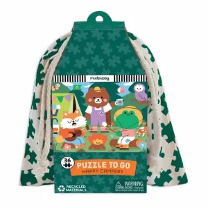 Happy Campers 36 Piece Puzzle to Go Forest Animal By Mudpuppy