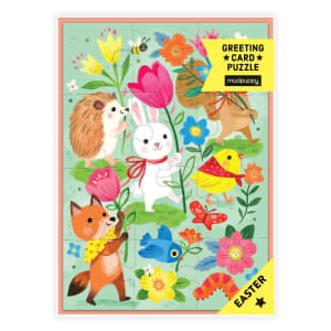 Hoppy Easter! Greeting Card Puzzle Easter By Mudpuppy