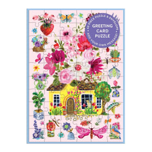 Buzzy Bouquets Greeting Card Puzzle Butterflies and Insects By Galison
