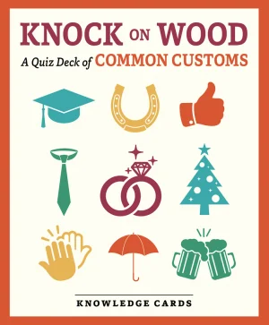 Knock on Wood: A Quiz Deck of Common Customs Knowledge Cards By Pomegranate