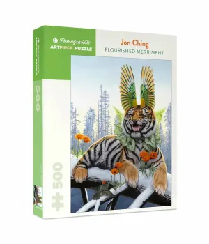 Flourished Merriment by Jon Ching Big Cats By Pomegranate