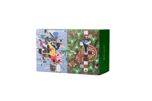 Charley Harper 120-Piece Double-Sided Jigsaw Puzzle Set Birds By Pomegranate