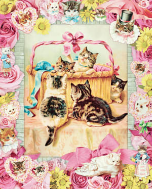 Cynthia Hart's Victoriana Cats: Basket of Mischief Nostalgic & Retro By Workman Publishing