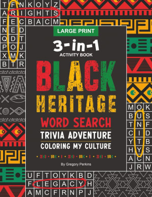 3-in-1 Black Heritage Activity Book By African American Expressions