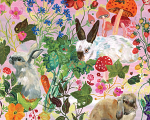 Rabbits Flower & Garden By Workman Publishing