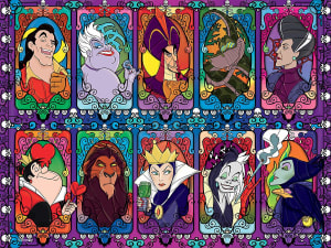 Stained Glass Villians Disney Villain By Ceaco